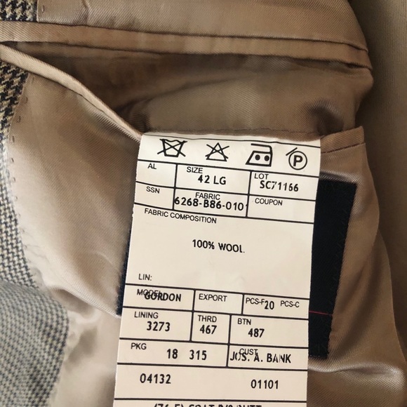 Jos A Bank Signature Sport Coat size 42 Lg - Picture 6 of 8
